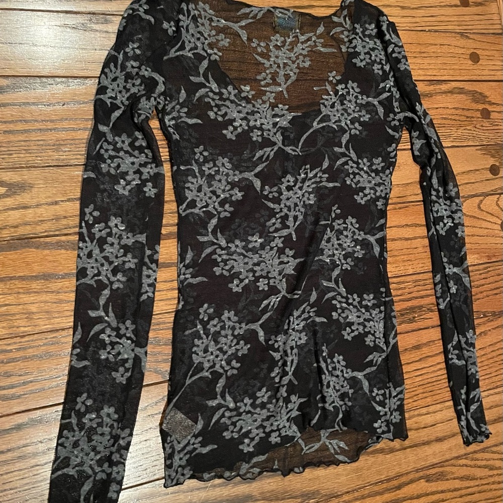 Floral Lace Long Sleeve Shirt